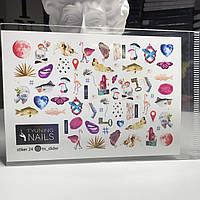 Наклейки слайдери для дизайну нігтів 24 TYUNING NAILS