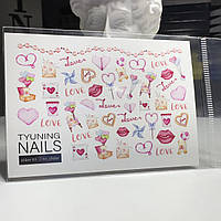 Наклейки слайдери для дизайну нігтів 65 TYUNING NAILS
