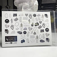 Наклейки слайдери для дизайну нігтів 40 TYUNING NAILS