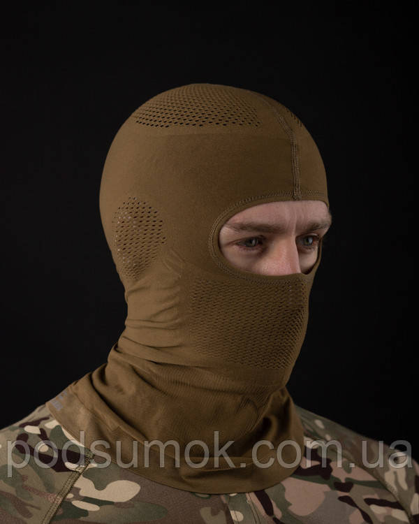 Балаклава тактична підшолом з перфорацією Воїн Койот