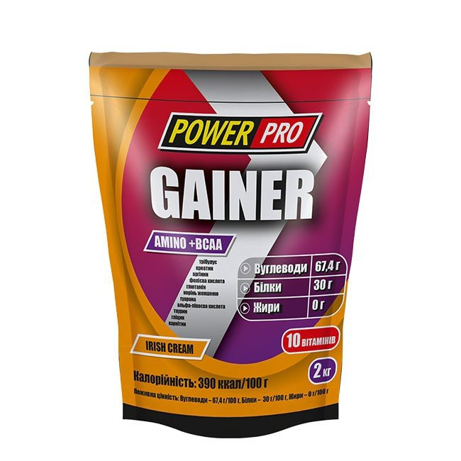 Гейнер Power Pro GAINER (30% белка)(2000 грамм.): продажа, цена в ...