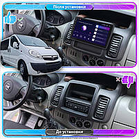 Штатна магнітола Lesko для Opel Vivaro X83 2011-2014 екран 10" 1/16Gb Wi-Fi GPS Base Віваро 1 шт., фото 3