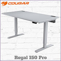 Стол для геймера Cougar Royal 150 Pro с электронной регулировкой высоты 71-122 см Белый