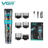 Профессиональный тример для окантовки и бороды VGR Professional Hair Trimmer V-695, Машинка для стрижки мужска