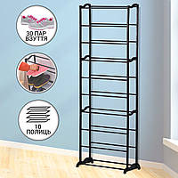 Органайзер для зберігання 30 пар взуття 10 полиць Amazing shoe rack, Полиця для взуття