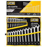 Набор ключей комбинированных 25пр. (6-25,27,28,30,32,36мм) JCB Tools JCB-5261P36