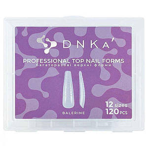 Верхні форми для нарощування нігтів DNKa Professional Top Nail Forms, балерина, 120 шт