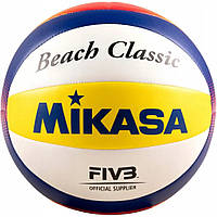 Мяч для пляжного волейбола Beach Classic Mikasa V552C-WYBR № 5, World-of-Toys