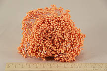 Квіткова тичинка з блискітками 0,3 см колір оранж 1700шт