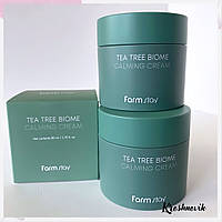 Farmstay Tea Tree Biome Calming Cream, Крем із чайним деревом для проблемної шкіри обличчя, 80 мл