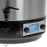 Електропастеризаційна ємкість Adler AD 4496 — 28 л, 2600 Вт, LCD дисплей, регулювання 30–100 °C, фото 5