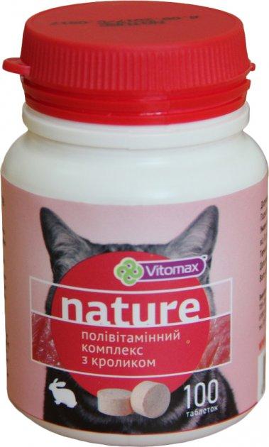 Vitomax Nature Полівітамінний комплекс для котів з КРОЛИКОМ 100 таблеток, 50 г, 201487