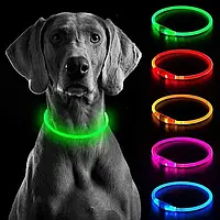 Светящийся ошейник LED trox tr-70, Светодиодный ошейник силиконовый водостойкий для собак и кошек