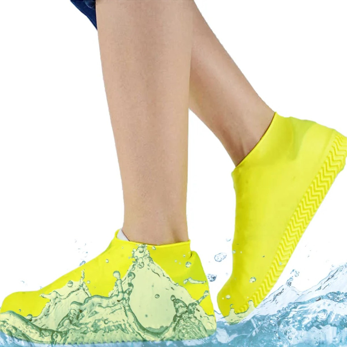 Бахіли силіконові на взуття від води та бруду Waterproof Silicone Shoe Cover розмір L