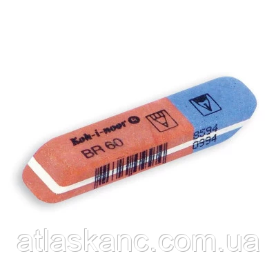 Гумка-Ластик KOH-I-NOOR Blue Star червоно-синя 6521/60