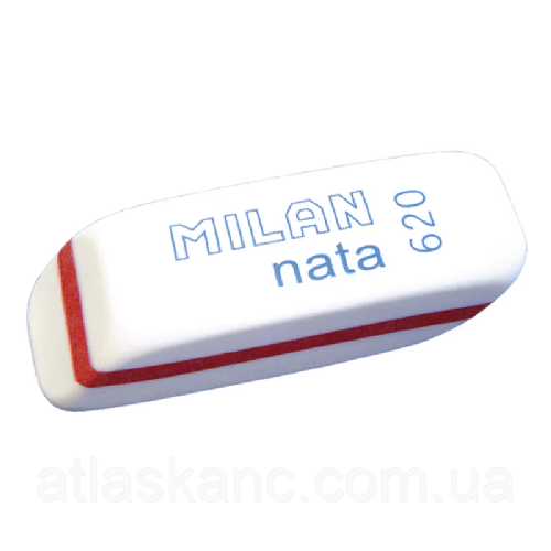 Гумка-Ластик Milan біла прямокутна nata 620