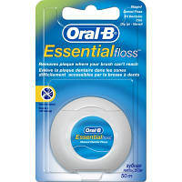Зубная нить Oral-B Essential floss Waxed мятная 50 м (3014260280772/5010622005029) ТЦ Арена ТЦ Арена
