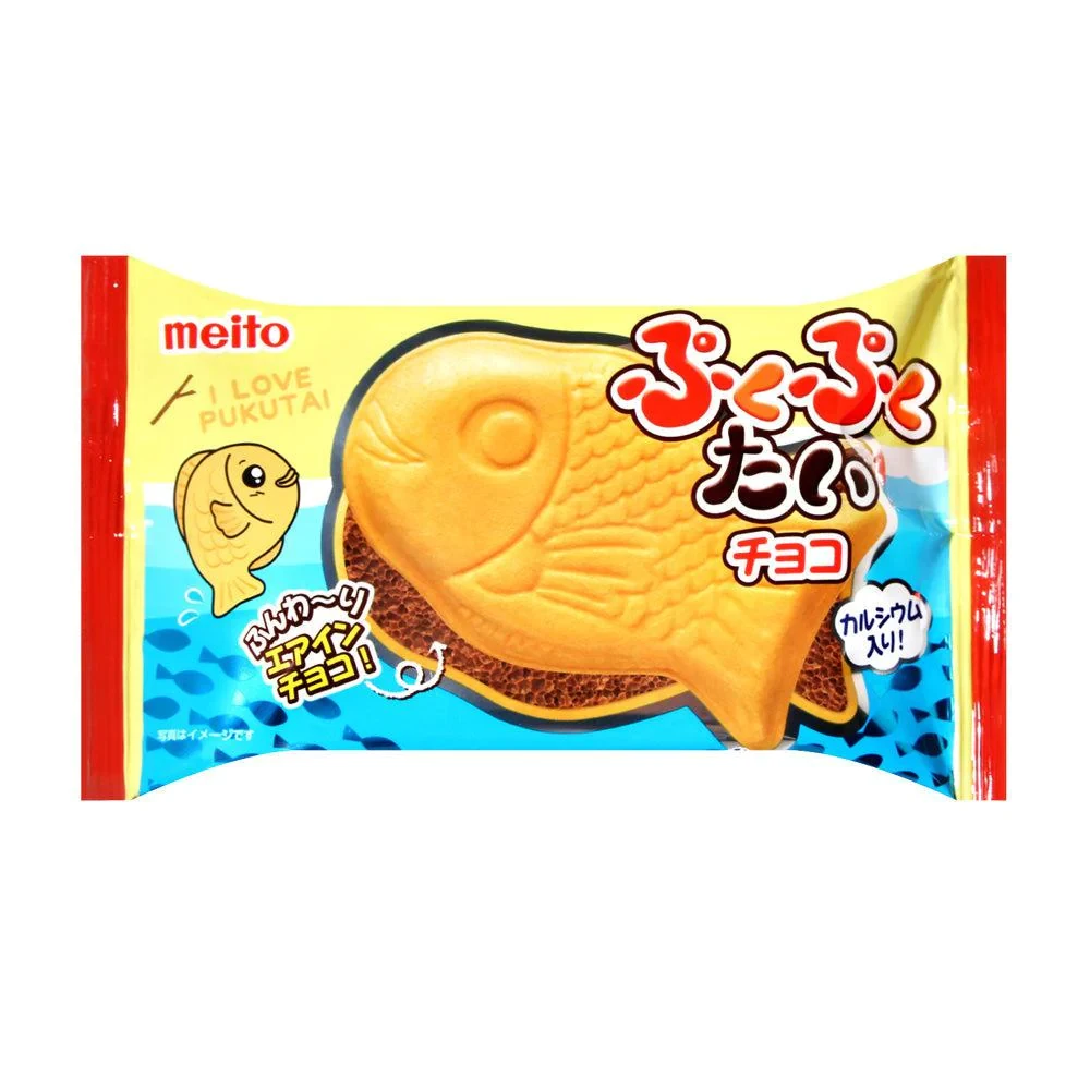 Японські вафлі Meito Pukupuku Tai Taiyaki Chocolate