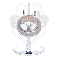 Заколисуючий центр El Camino ME 1077 HUGS Beige Bluetooth, пульт, 5 швидкостей, 12 мелодій, бежевий, фото 6