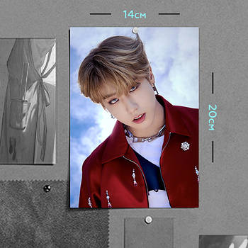 "Хан Джі Сон (Стрей Кідс / Stray Kids)" плакат (постер) розміром А5 (14х20см)