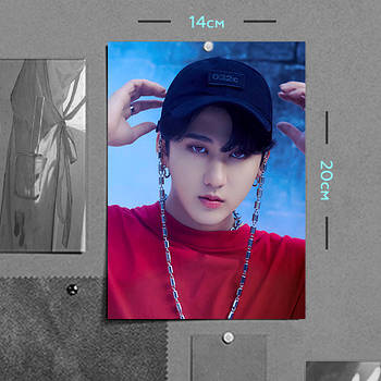 "Со Чанбін (Стрей Кідс / Stray Kids)" плакат (постер) розміром А5 (14х20см)