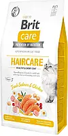 Сухий корм для кішок Brit Care Cat GF Haircare Healthy&Shiny Coat Курка та лосось 7 кг