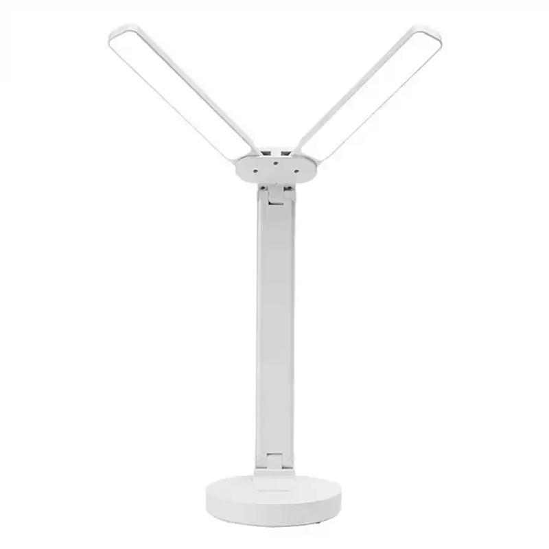 Настільна лампа Desk lamp WHITE Сенсорна складана лампа з двома джерелами світла, фото 1