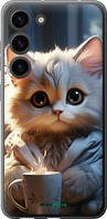 Чехол на Samsung Galaxy S23 White cat "5646u-2907-63407"