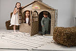 ЕКО НОВИНКА Дитячий ігровий будиночок зі шторками на основі пшеничної соломи ТМ Doloni, фото 2