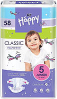 Подгузники детские Happy Classic Junior 12-25 кг 58 шт. - Bella Baby 58шт (1001680)