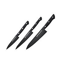 Набір із 3 кухонних ножів Samura Shadow (SH-0220) NC, код: 7725936