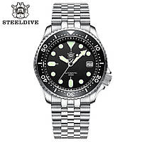 STEELDIVE SD1996 42MM 20ATM(200M) (В СТИЛЕ SEIKO SKX007) NH35A BLACK DIAL