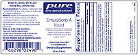 Pure Encapsulations EmulsiSorb A Liquid/Емульгований вітамін А з поліпшеною абсорбцією 30 ml. BX086, фото 3