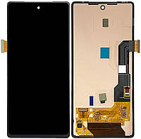 Дисплей модуль тачскрин Google Pixel 7a чорний OLED оригінал