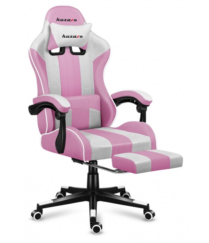 Комп'ютерне крісло Huzaro Force 4.7 Pink тканина