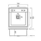 Кухонна мийка прихована нержавійка Platinum TZ 50*50, фото 10