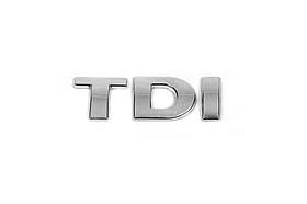 Напис Tdi Під оригінал, Всі букви хром для Volkswagen T5 Multivan 2003-2010 рр