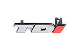 Напис в решітку Tdi Під оригінал, І - червона для Volkswagen T4 Transporter, фото 2