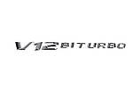 Напис V12 Biturbo (хром) для Mercedes Vito W639 2004-2015рр, фото 2
