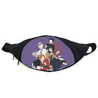 Поясная сумка бананка Бродячие псы Bungou stray dogs (GB BSD 02) Gear Bag черная