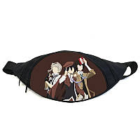 Поясная сумка бананка Бродячие псы Bungou stray dogs (GB BSD 04) Gear Bag черная