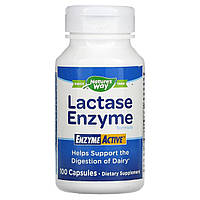 Формула Фермента Лактазы, Lactase Enzyme Formula, Nature's Way, 100 Капсул