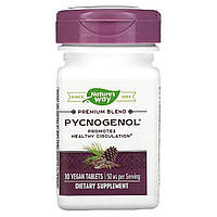 Пикногенол, Экстракт Сосновой Коры, Pycnogenol, Pine Bark Extract, Nature's Way, 50 мг, 30 Таблеток