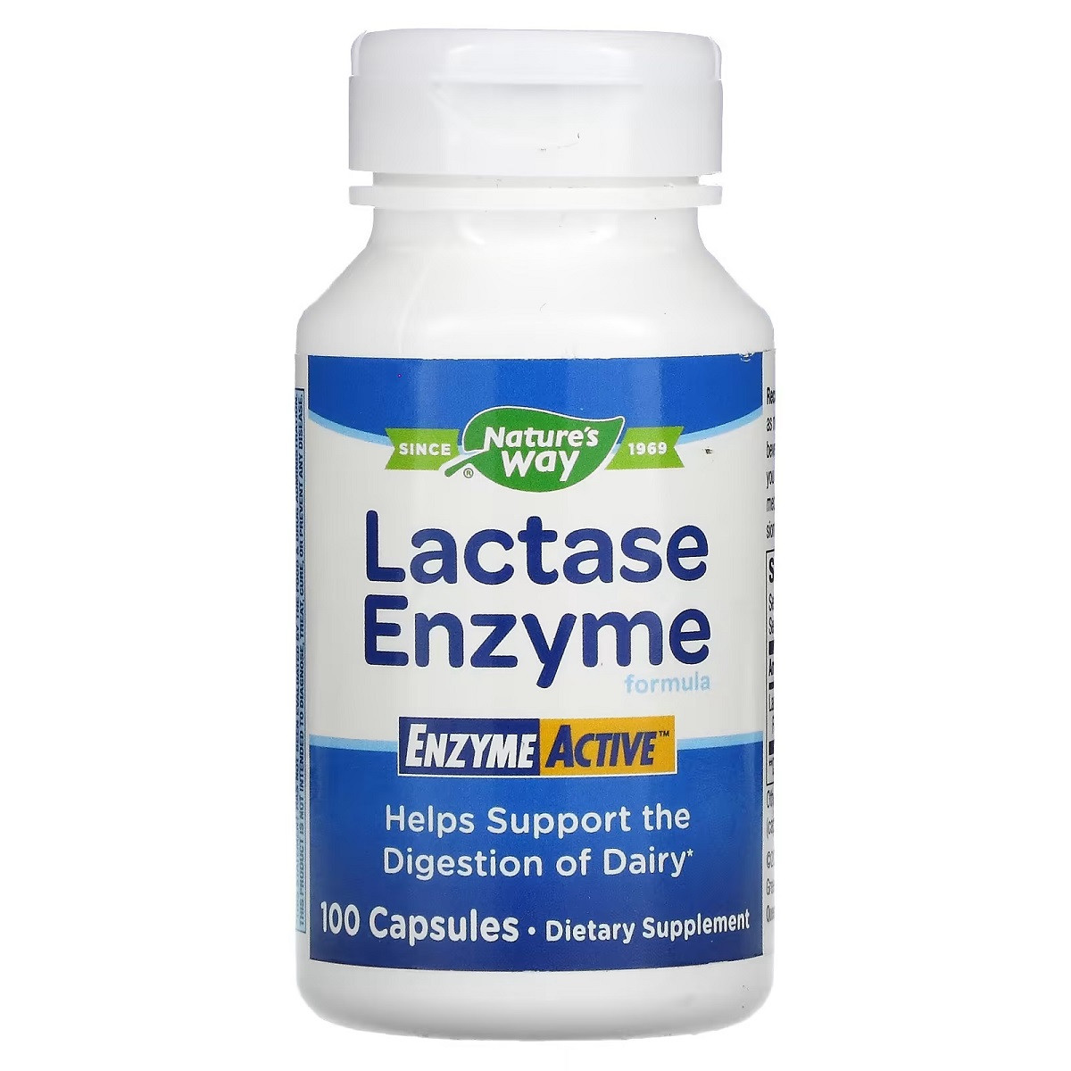 Формула Ферменту Лактази, Lactase Enzyme Formula, nature's Way, 100 Капсул