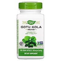 Готу Кола, Gotu Kola Herb, 950 mg, nature's Way, 180 Капсул