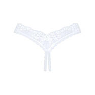 Мереживні танга Obsessive Heavenlly crotchless thong XL/2XL, з доступом, фото 4