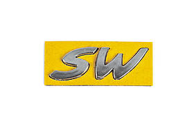 Напис SW (64мм на 21мм) для Peugeot 407