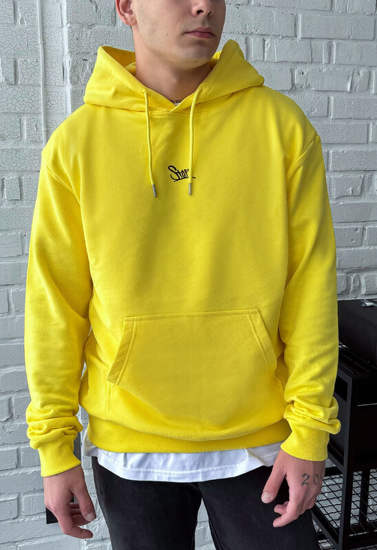 Жовте худі з логотипом Staff yellow logo