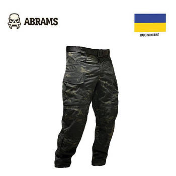 Тактичні штани Abrams Ripstop NyCo | Multicam Black