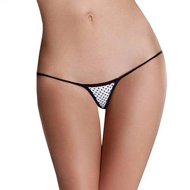 Жіночі мікростринги із мікрофібри Passion MT019 One size, white, фото 1